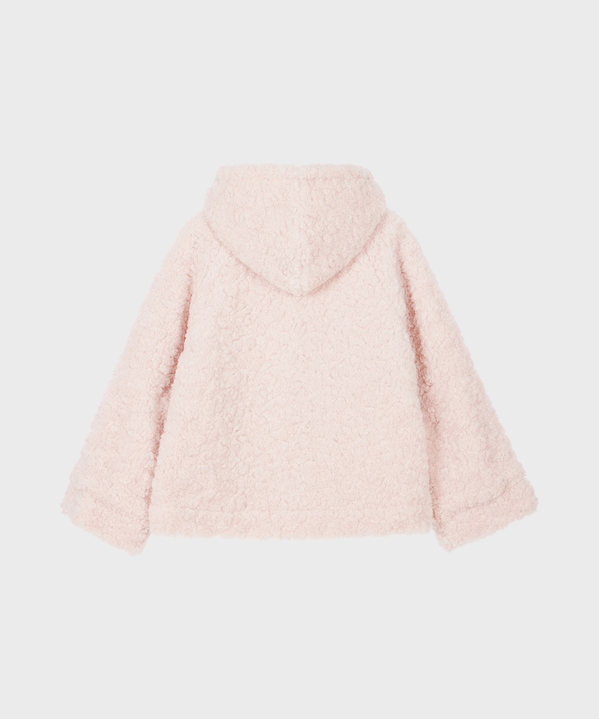 알키알카(ALKI ALKA) Fur Hoodie Jacket (Light Pink)
