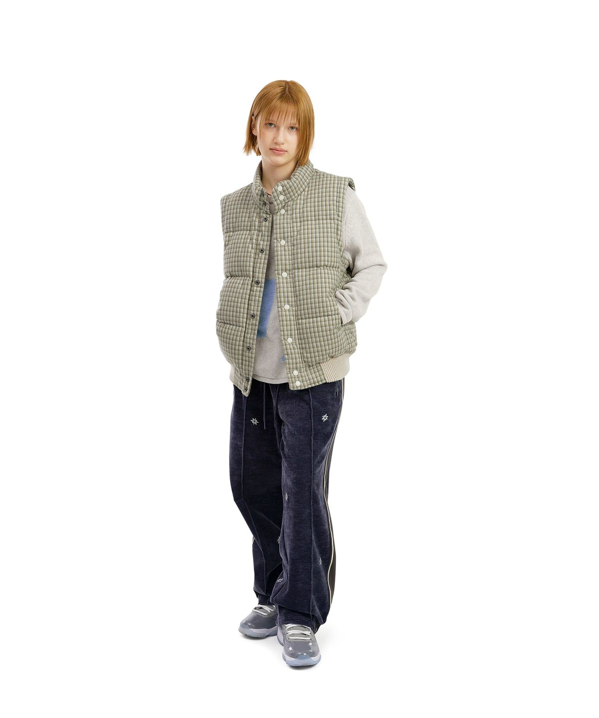 썬러브투어(SUNLOVETOUR) Flannel 2Way Down Jacket Mint