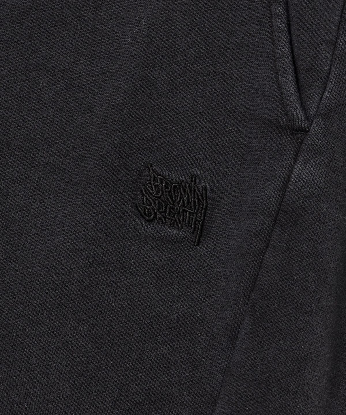 브라운브레스(BROWNBREATH) GRADATION WASHED SWEAT PANTS - BLACK