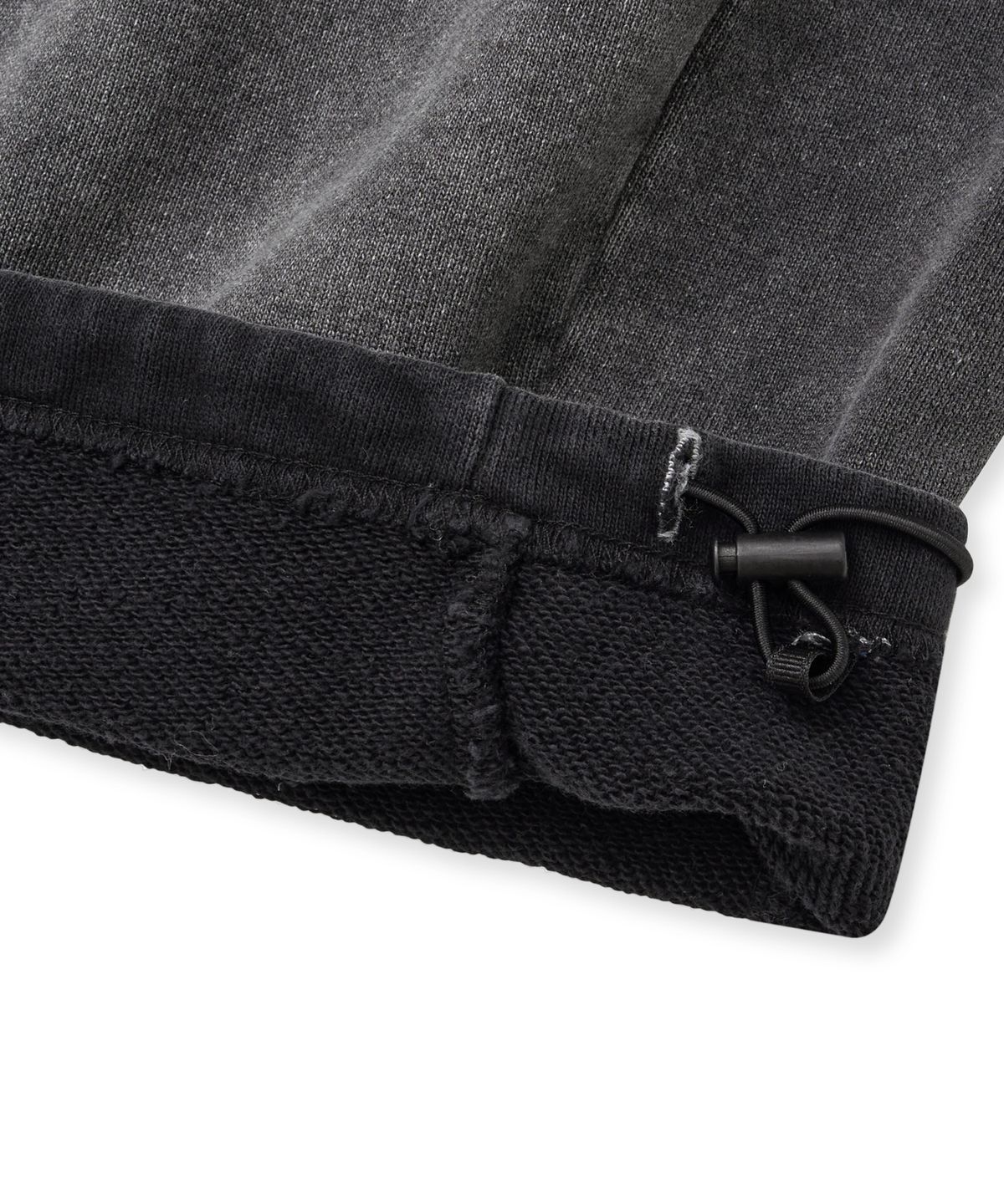 브라운브레스(BROWNBREATH) GRADATION WASHED SWEAT PANTS - BLACK