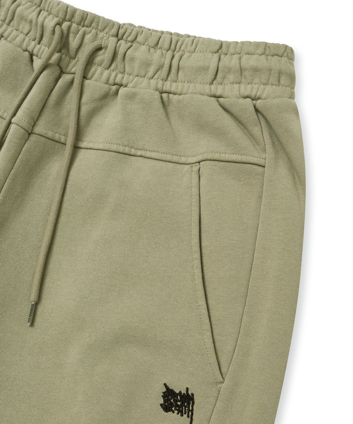 브라운브레스(BROWNBREATH) GRADATION WASHED SWEAT PANTS - BEIGE