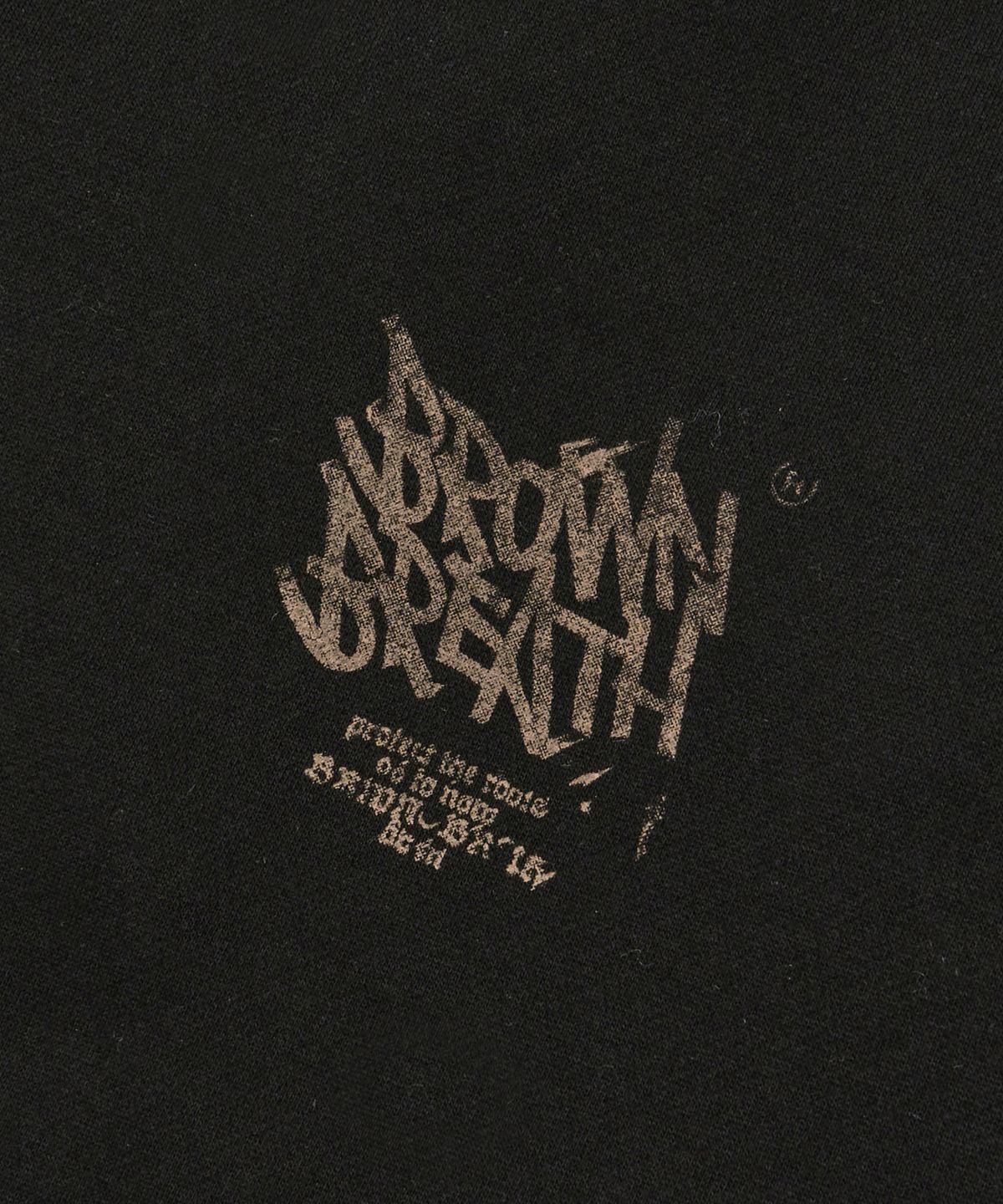 브라운브레스(BROWNBREATH) FREEZE TAG HOODIE - BLACK