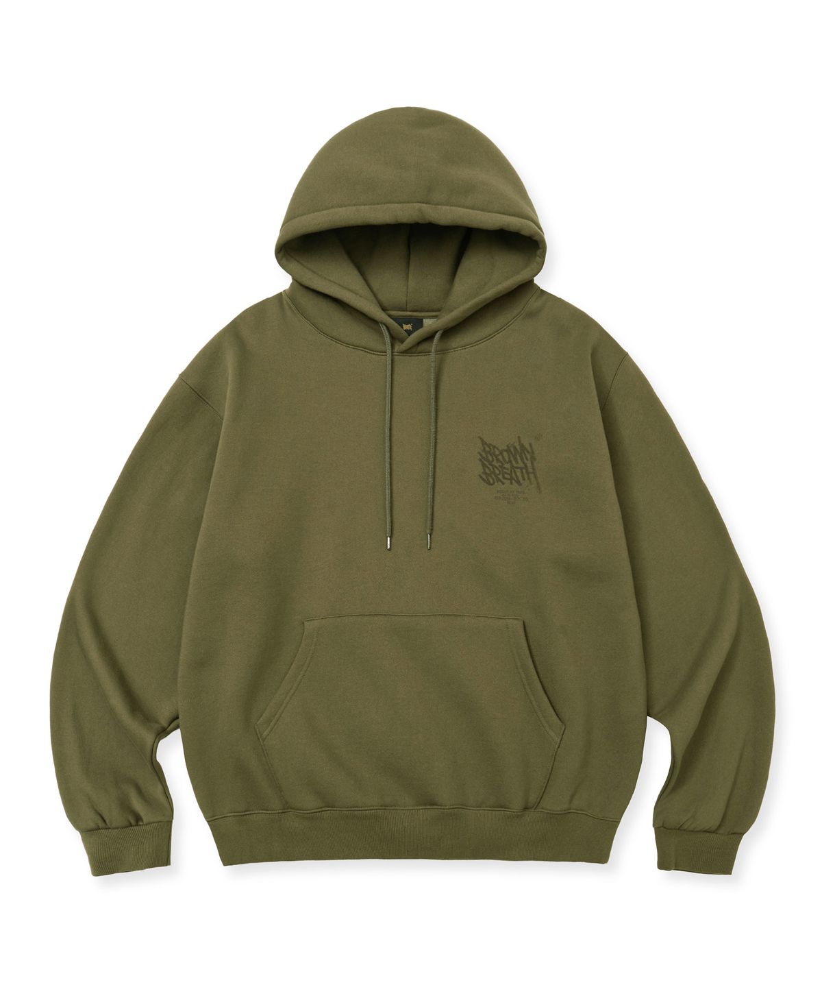 브라운브레스(BROWNBREATH) FREEZE TAG HOODIE - KHAKI