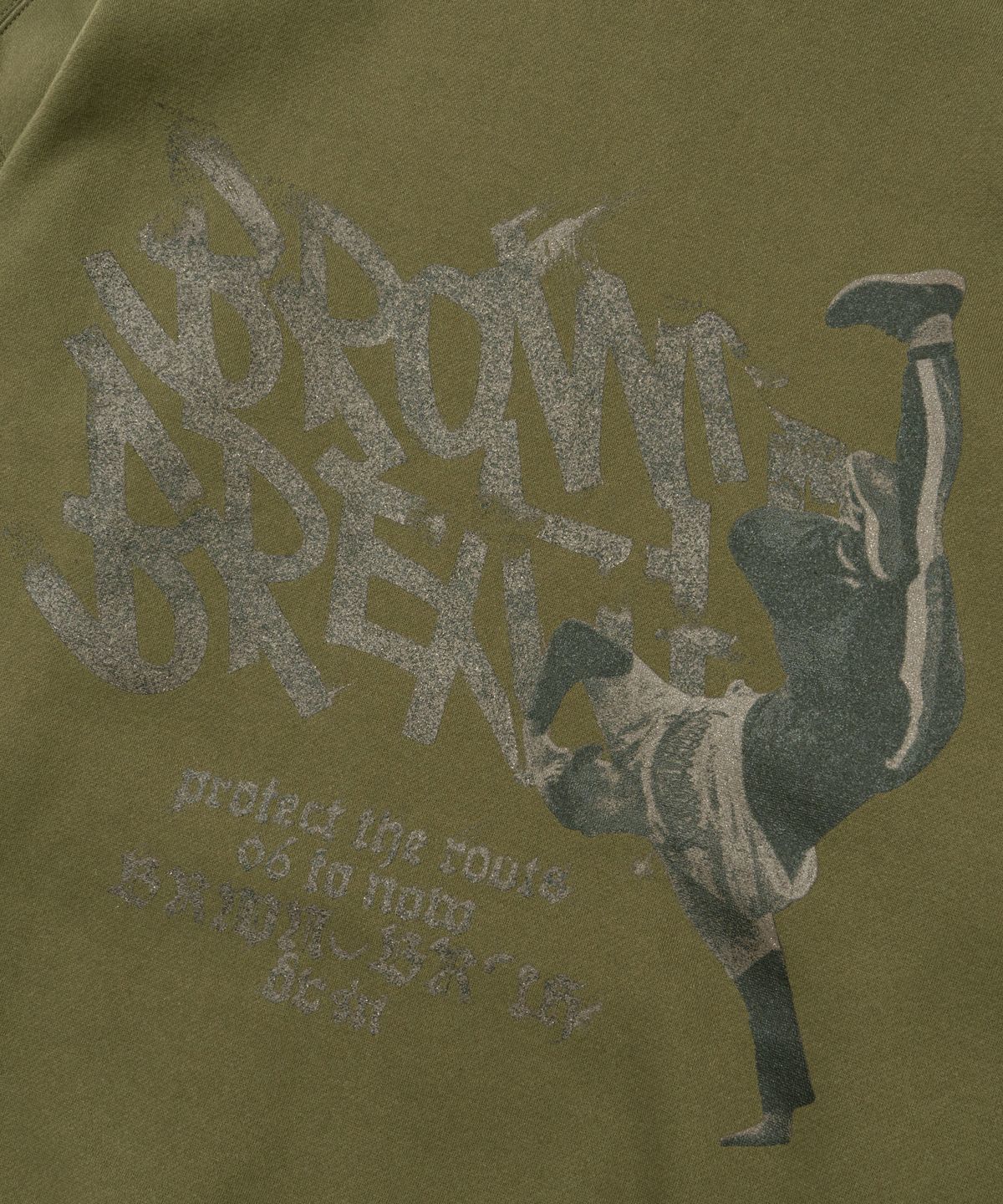 브라운브레스(BROWNBREATH) FREEZE TAG HOODIE - KHAKI