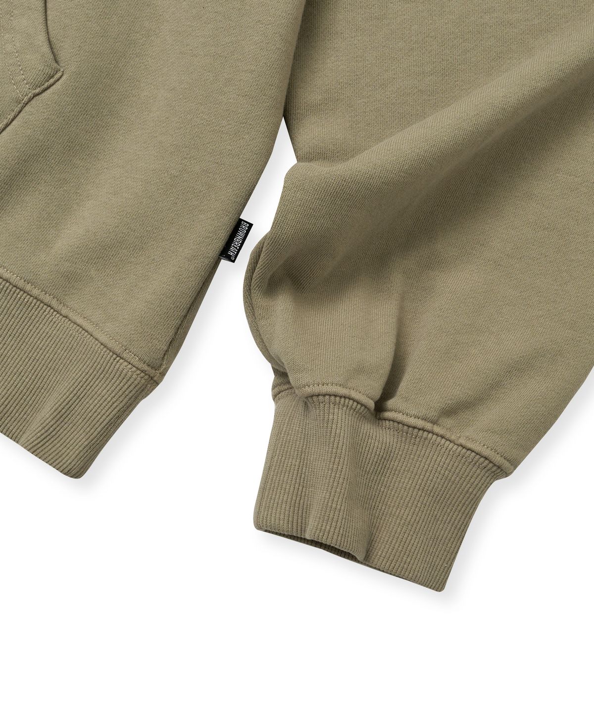 브라운브레스(BROWNBREATH) TAG GRADATION WASHED HOODIE - BEIGE