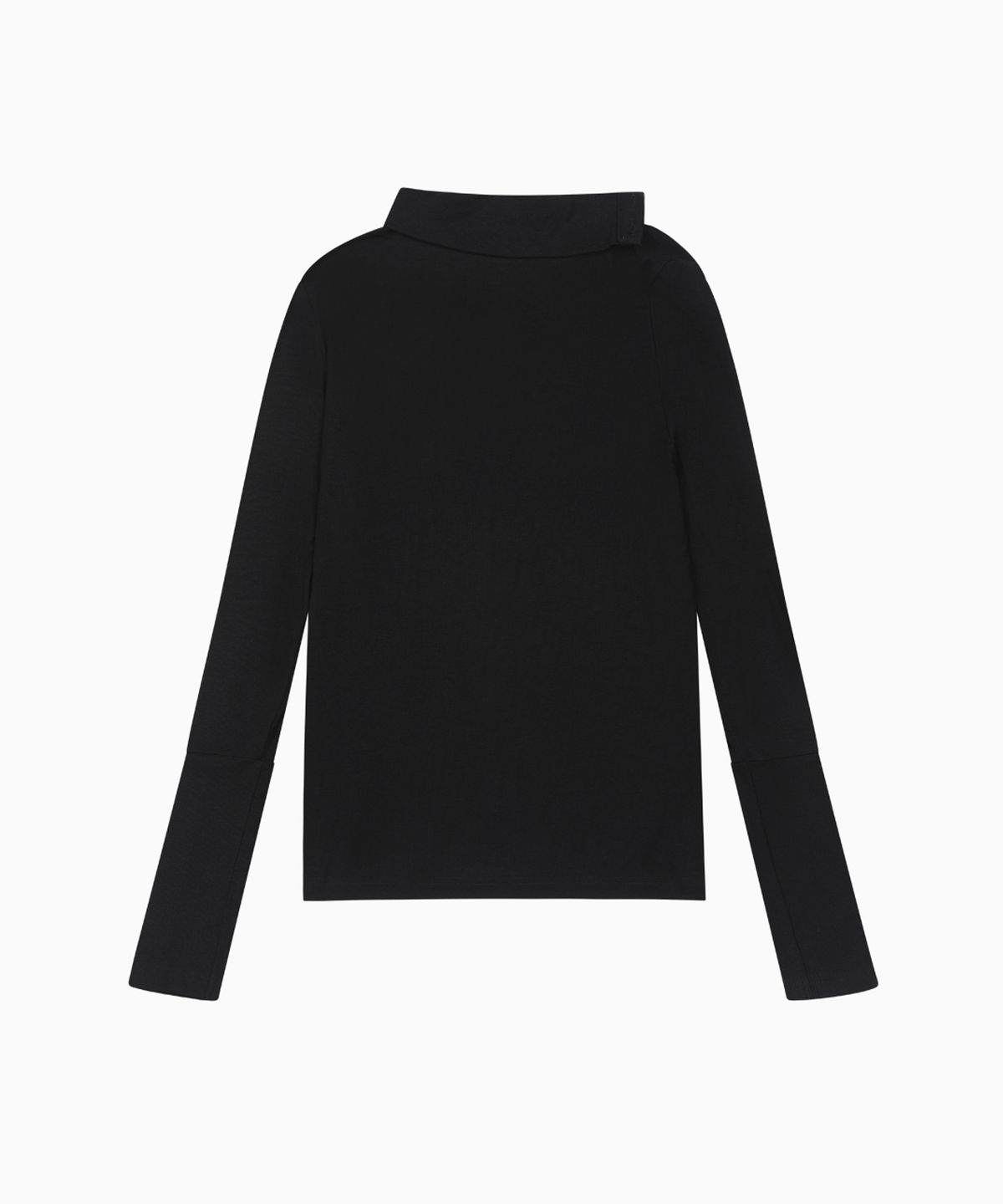 오헤시오(OHESHIO) TWO-WAY BUTTON TURTLENECK T-SHIRT, NAVY