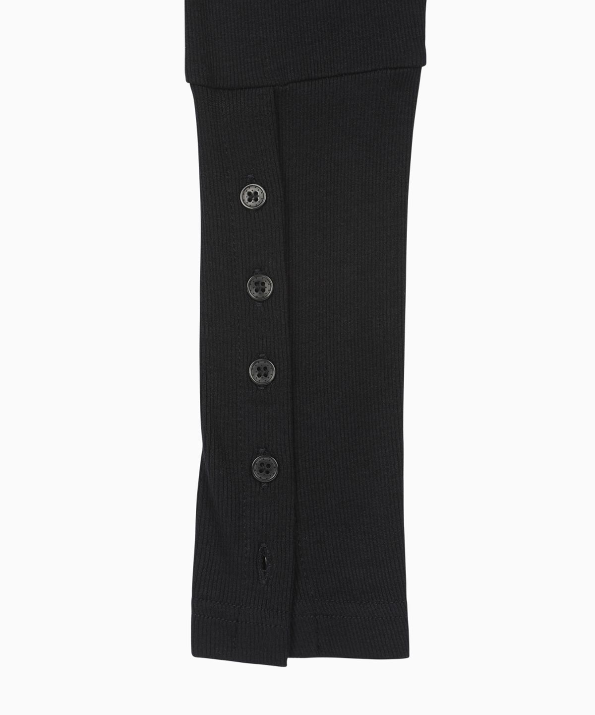 오헤시오(OHESHIO) TWO-WAY BUTTON TURTLENECK T-SHIRT, NAVY