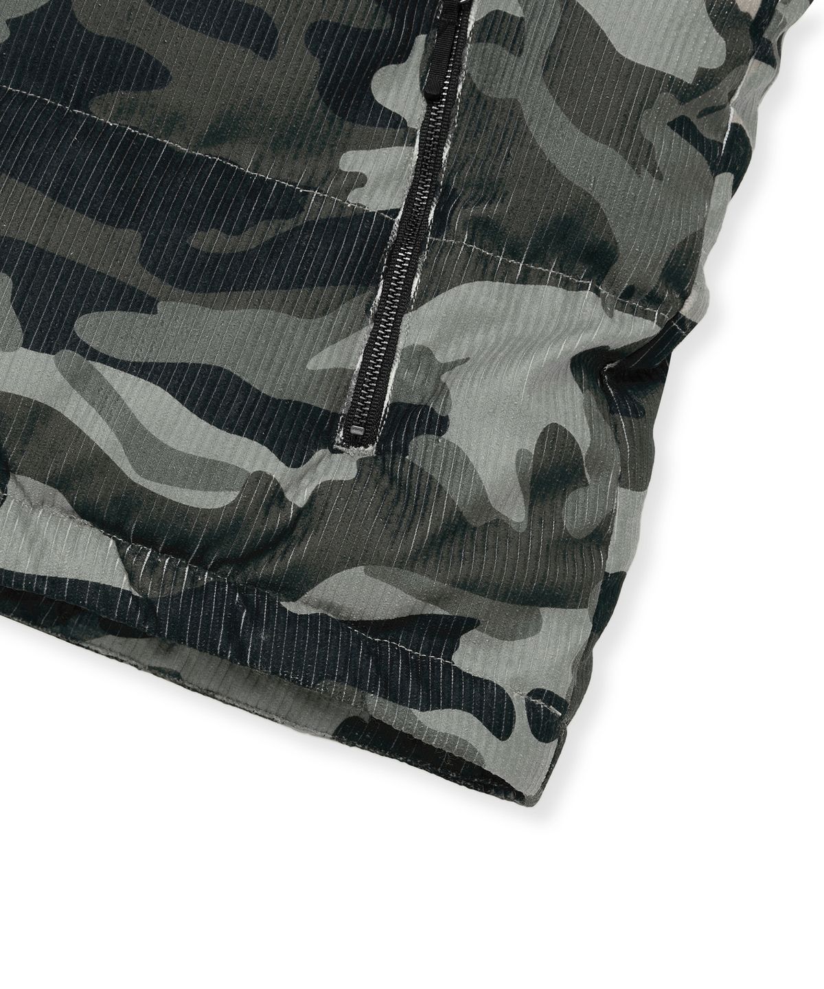 브라운브레스(BROWNBREATH) TAG CORDUROY CAMOUFLAGE VEST - DARK GREY