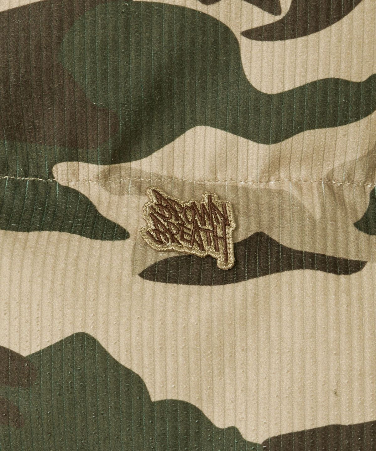브라운브레스(BROWNBREATH) TAG CORDUROY CAMOUFLAGE VEST - KHAKI