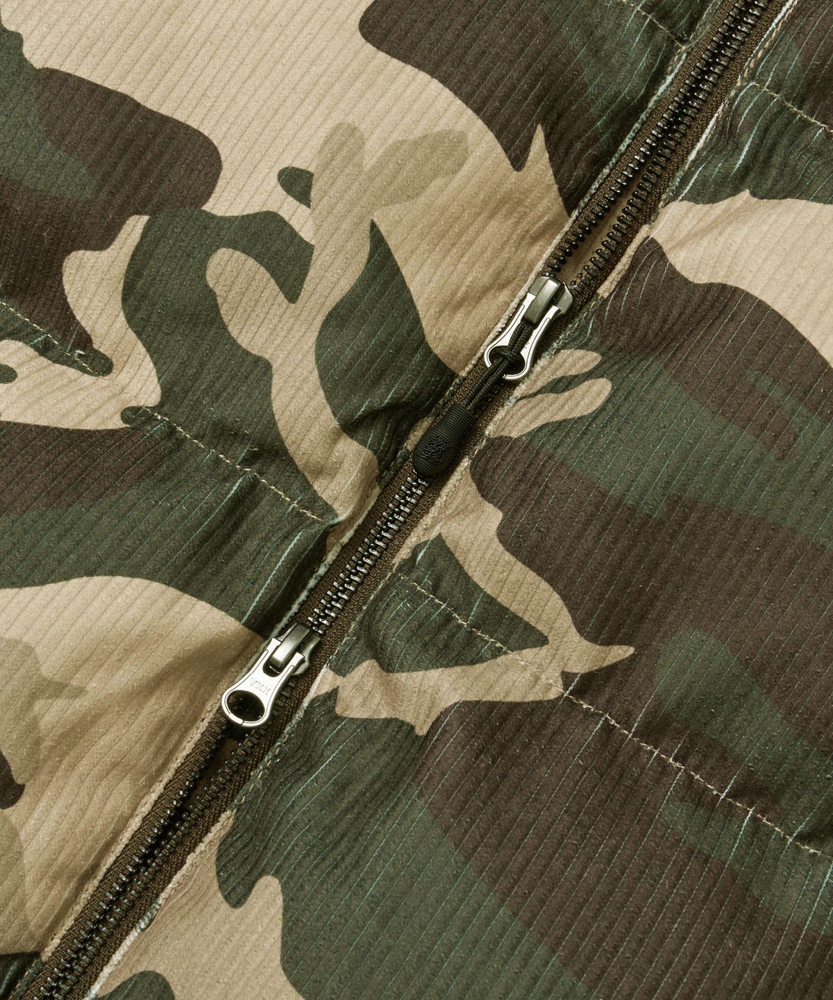 브라운브레스(BROWNBREATH) TAG CORDUROY CAMOUFLAGE VEST - KHAKI