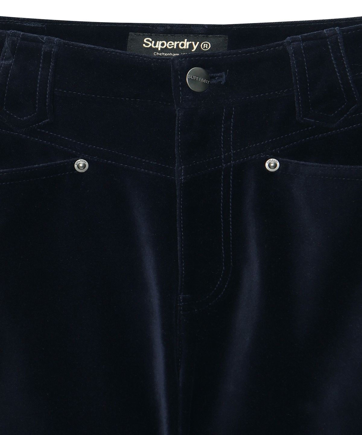 슈퍼드라이(SUPERDRY) W 코듀로이 부츠컷 팬츠 다크네이비