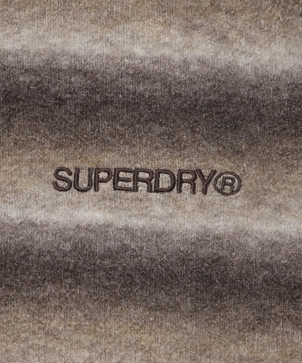 슈퍼드라이(SUPERDRY) 스트라이프 니트 가디건 브라운