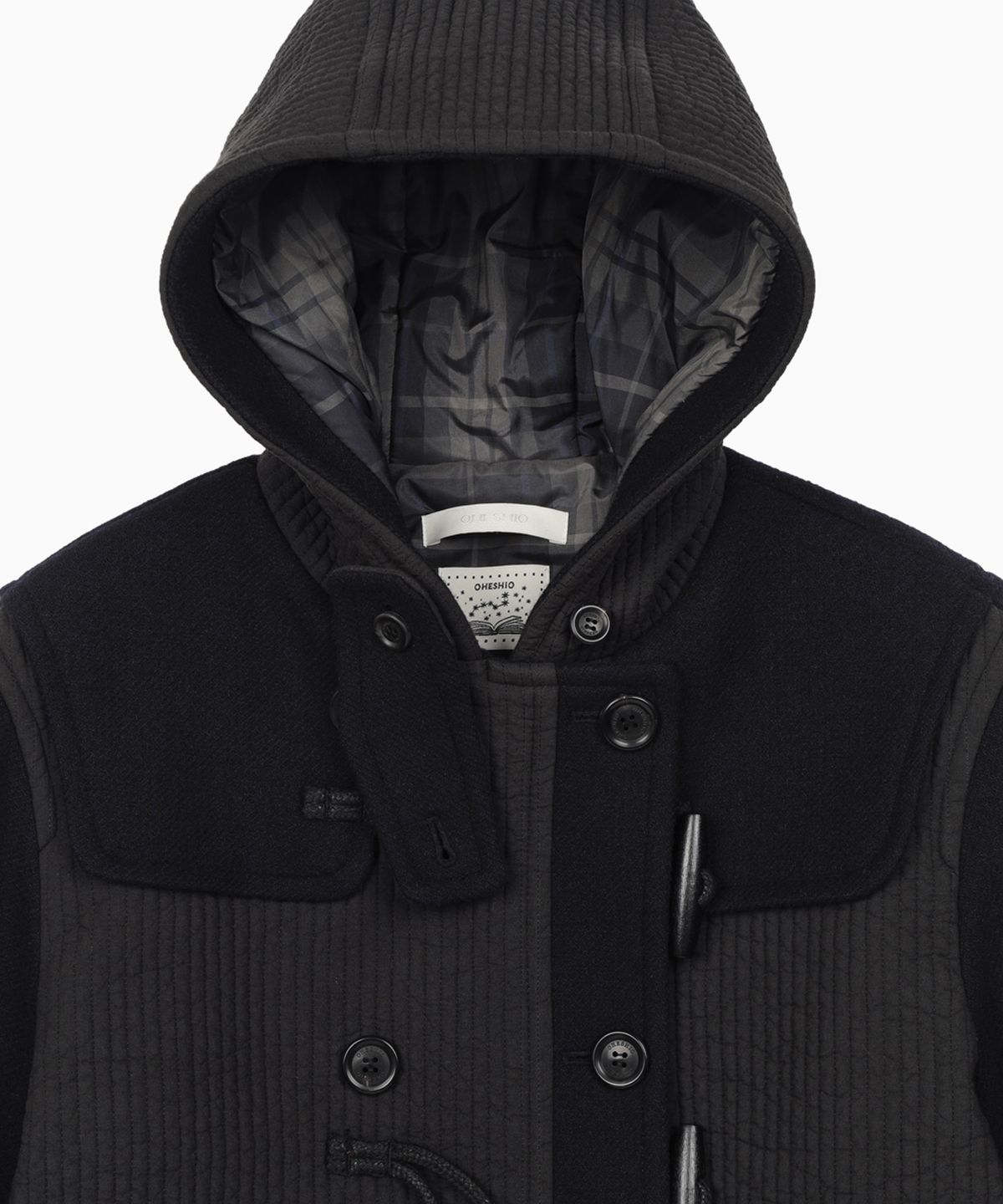 오헤시오(OHESHIO) PADDED DUFFLE WOOL COAT, NAVY