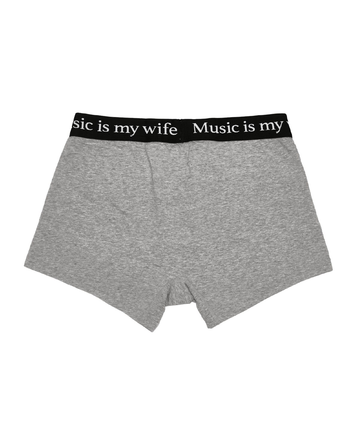 모스키토 머더러스(MOSQUITO MURDERERS) Music is my wife UNDERWEAR Boxer Brief - Gray Blackband