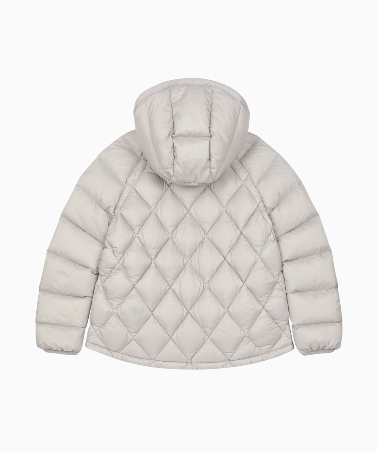 오헤시오(OHESHIO) DIAMOND QUILTED DUCK DOWN, LIGHT GRAY