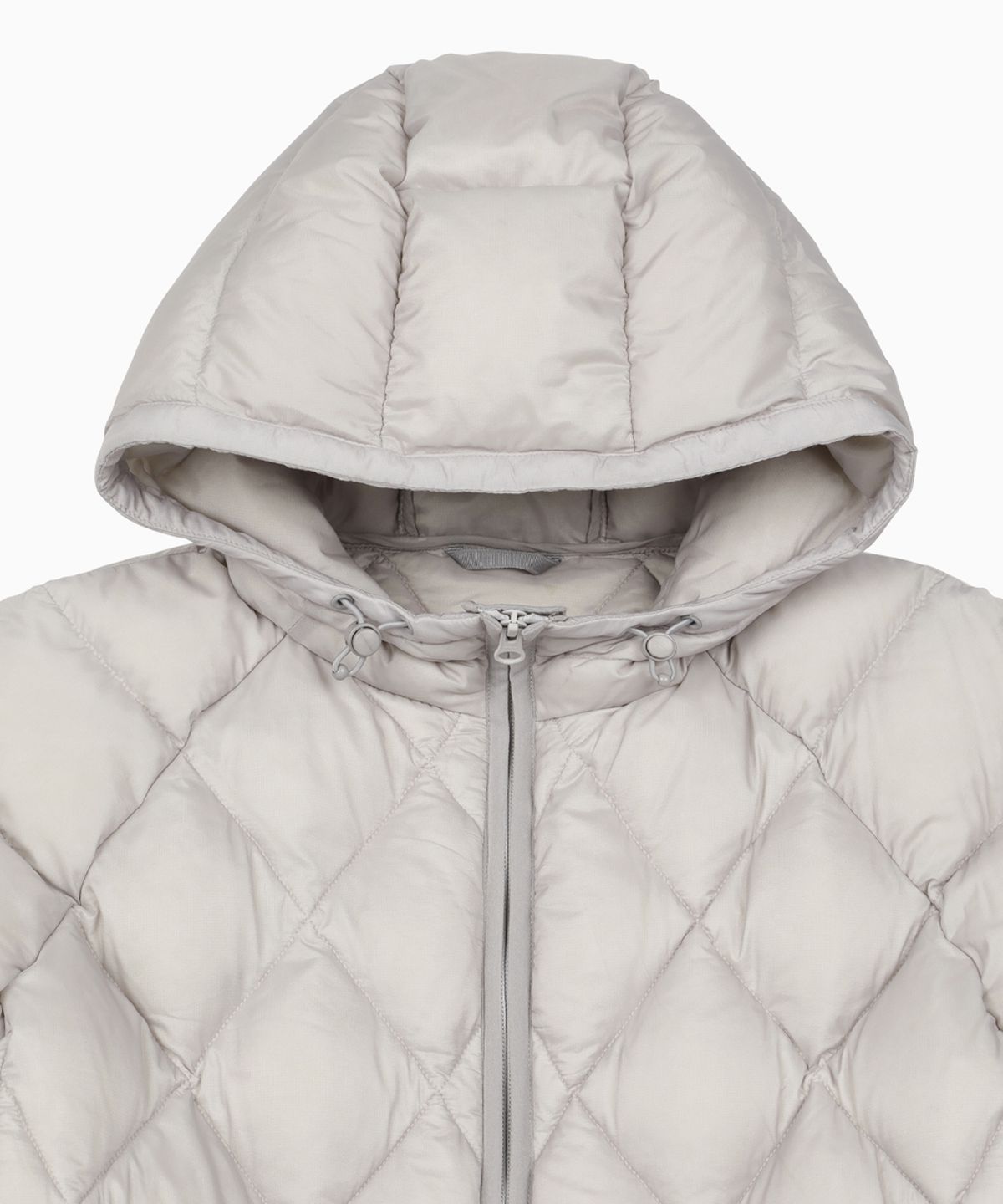오헤시오(OHESHIO) DIAMOND QUILTED DUCK DOWN, LIGHT GRAY