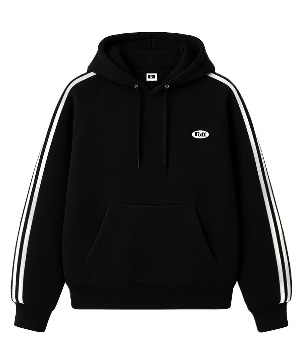 랜덤오프(RANDOMOFF) RÖFF TYPE PLAY ROUND MINI TRACK OVER FIT HOODIE (3color)