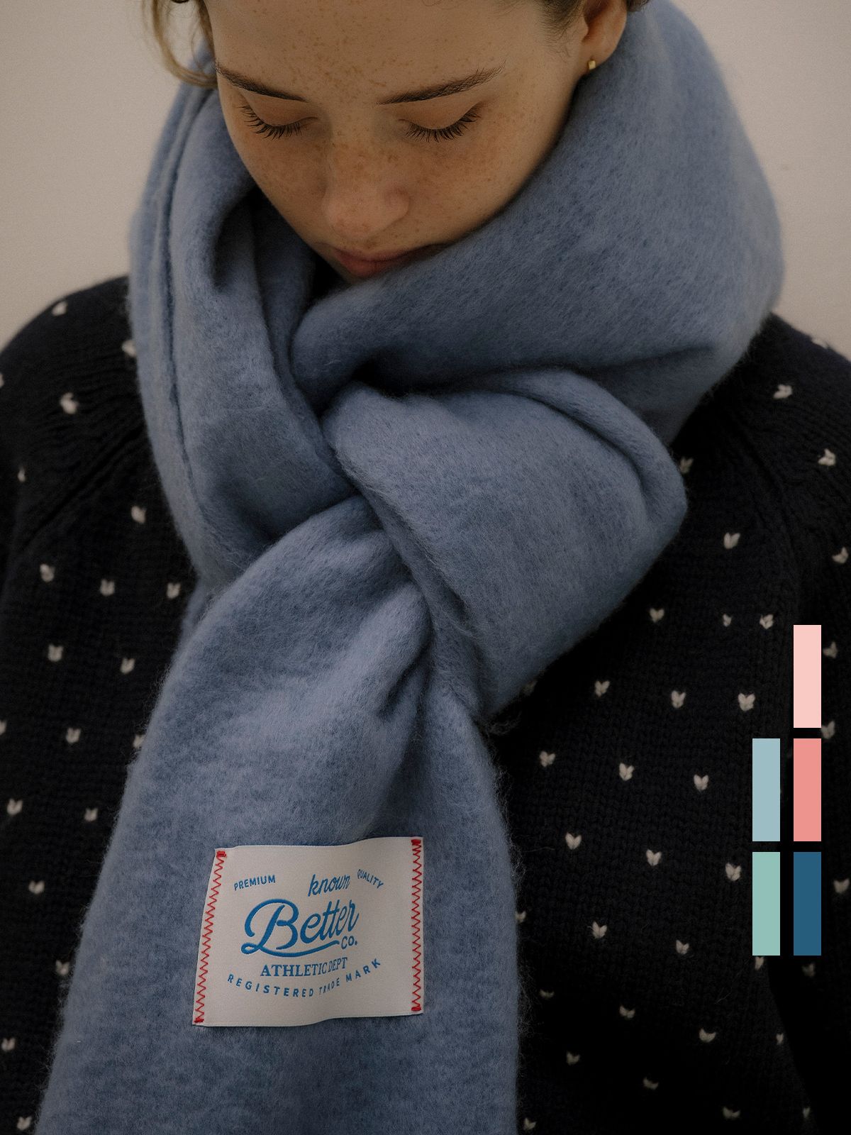 노운베러(KNOWNBETTER) Soft pastel muffler [KNFW05ACC01]_[5color]