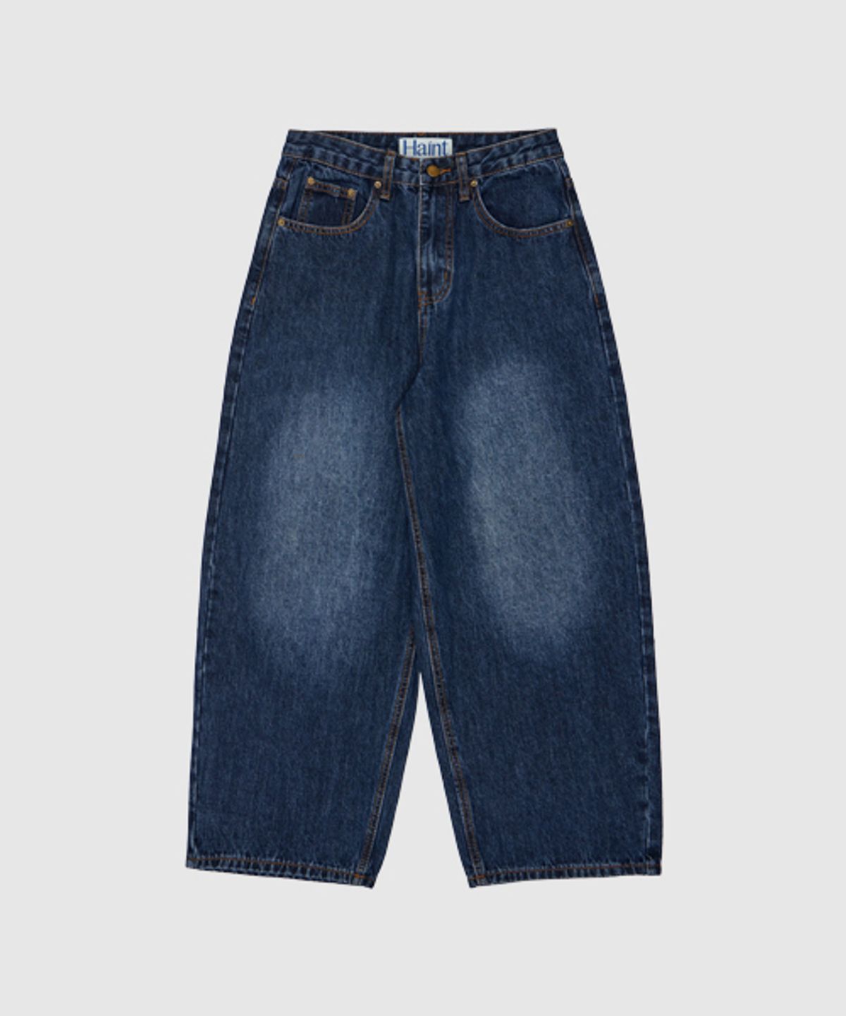 헤인트(HAINT) JOY DAILY BALLOON BAGGY DENIM PANTS _DARK BLUE