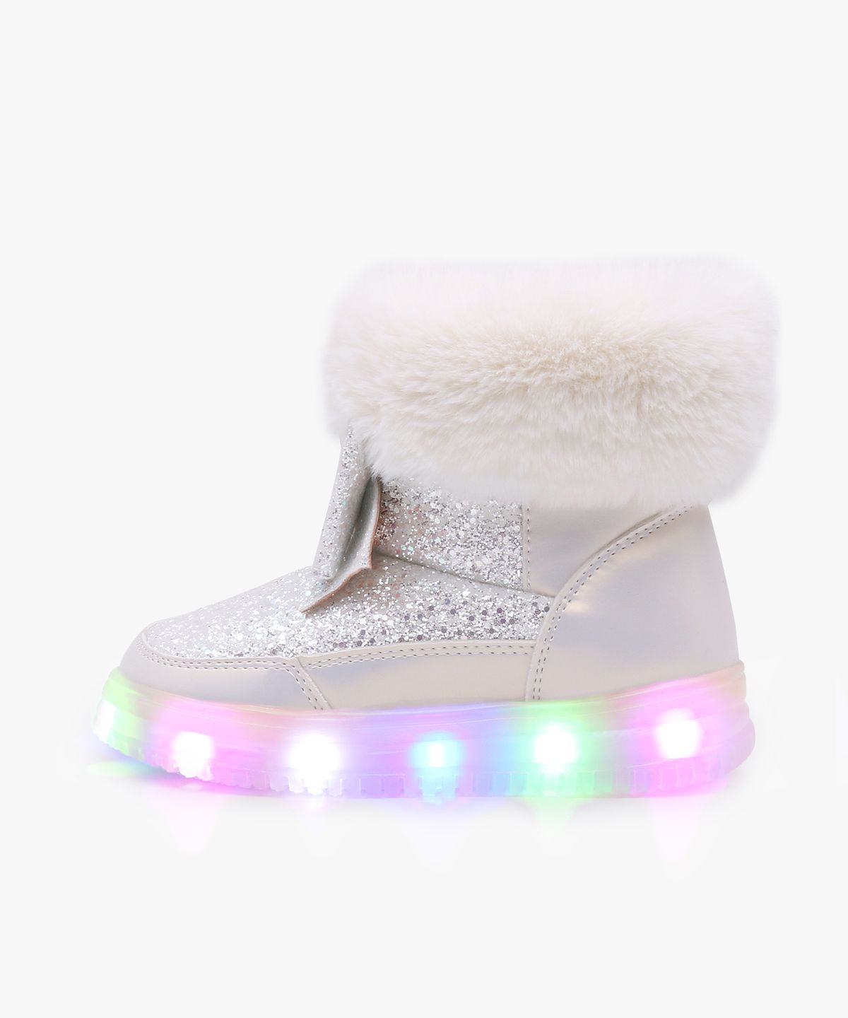 키펀트(KIPHANT) LED 샤이닝 퓨어 여아 겨울 털 부츠