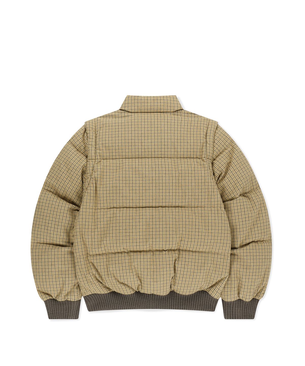 썬러브투어(SUNLOVETOUR) Flannel 2Way Down Jacket Yellow