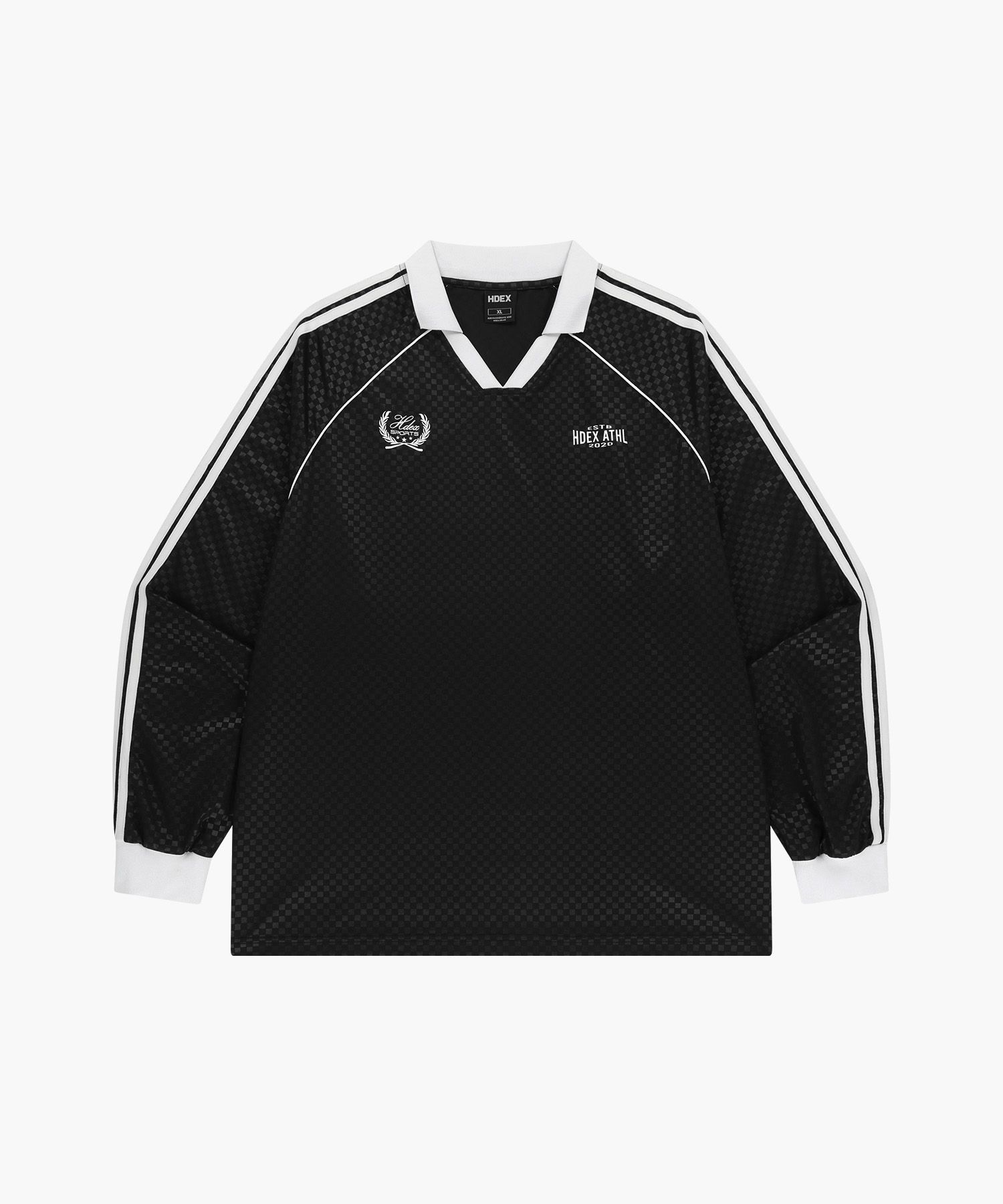MUSINSA | HDEX Football Jersey Long Sleeve (Black)