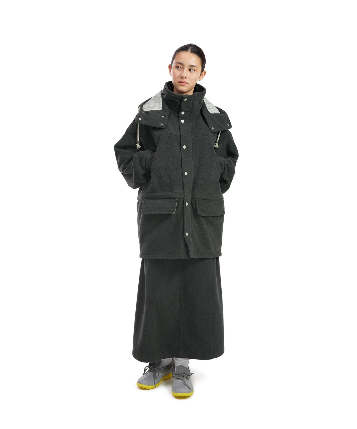썬러브투어(SUNLOVETOUR) Fleece Field Jacket Heather Charcoal