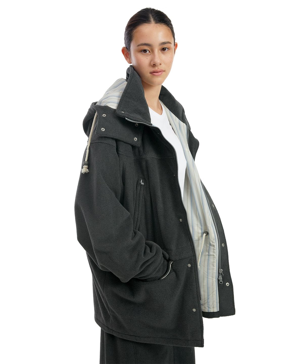 썬러브투어(SUNLOVETOUR) Fleece Field Jacket Heather Charcoal