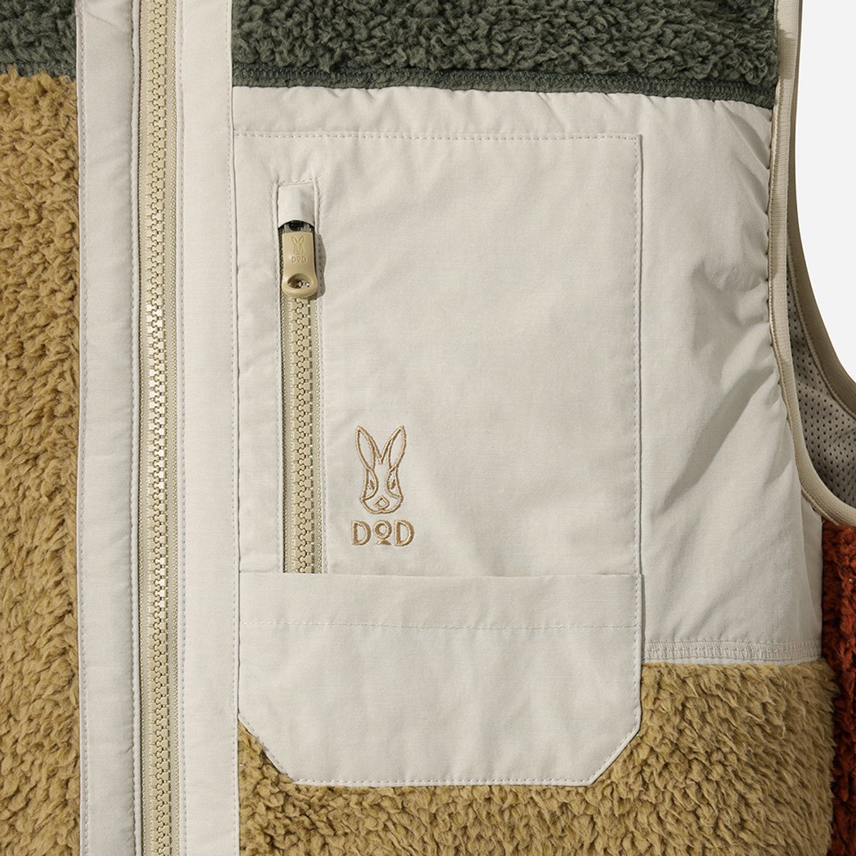 디오디(DOD) 바크 플리스 블록트 베스트(TAN)