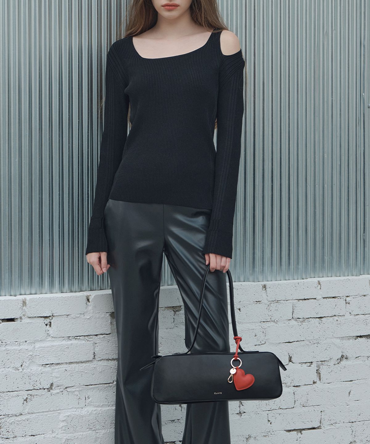 끌라베(CLAVE) 크리스티 블랙 토트백 (KRISTY Black Tote Bag)