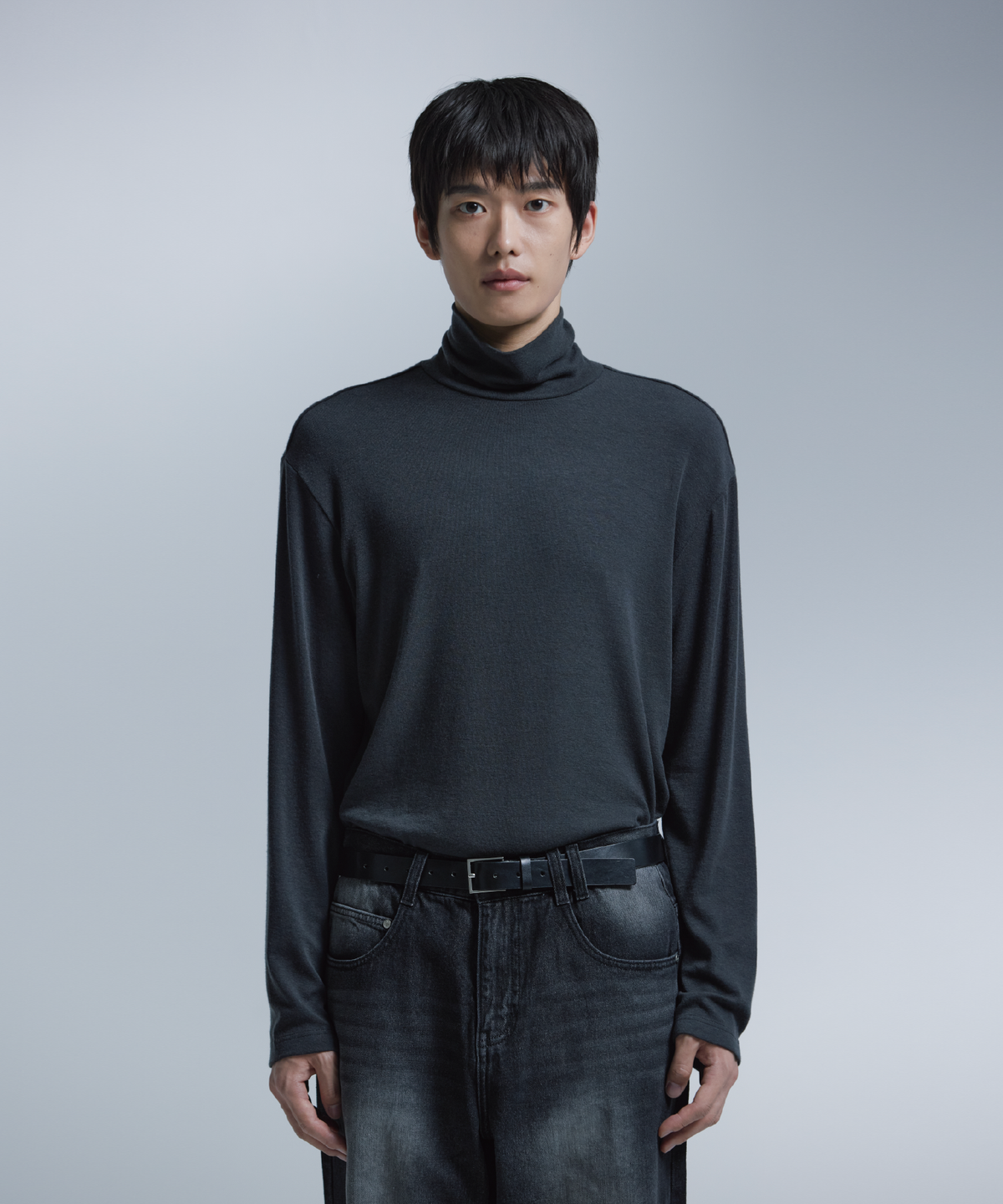 넌블랭크(NONBLANK) 울 블렌드 터틀넥 LS 티셔츠_3 COL