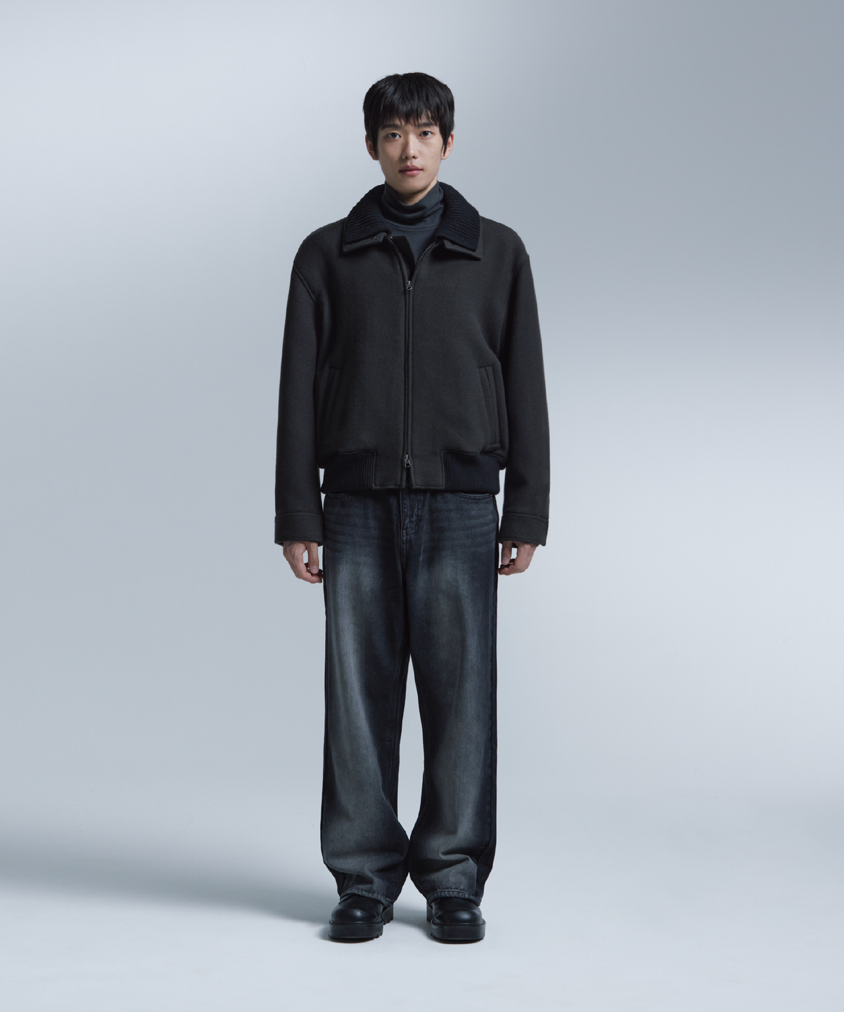 넌블랭크(NONBLANK) 울 블렌드 터틀넥 LS 티셔츠_3 COL