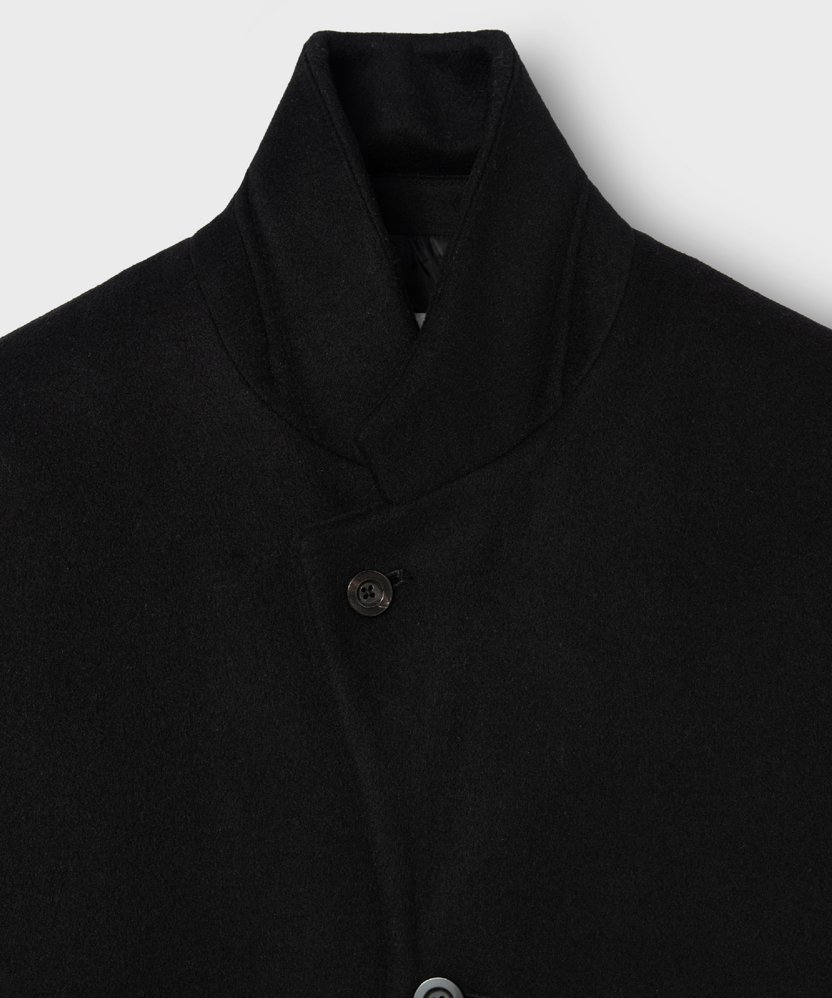 넌블랭크(NONBLANK) 울 캐시미어 블렌드 자코트_BLACK