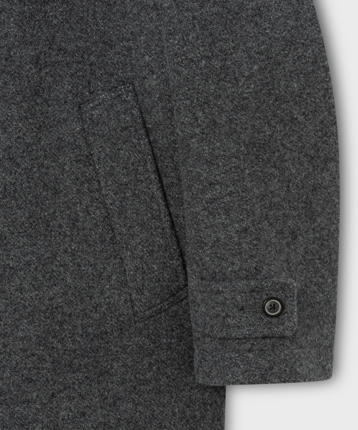 넌블랭크(NONBLANK) 피 코트_MELANGE GREY