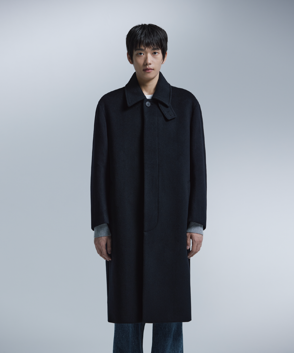 넌블랭크(NONBLANK) [넌블랭크X패션플래닛] 발마칸 코트_BLACK