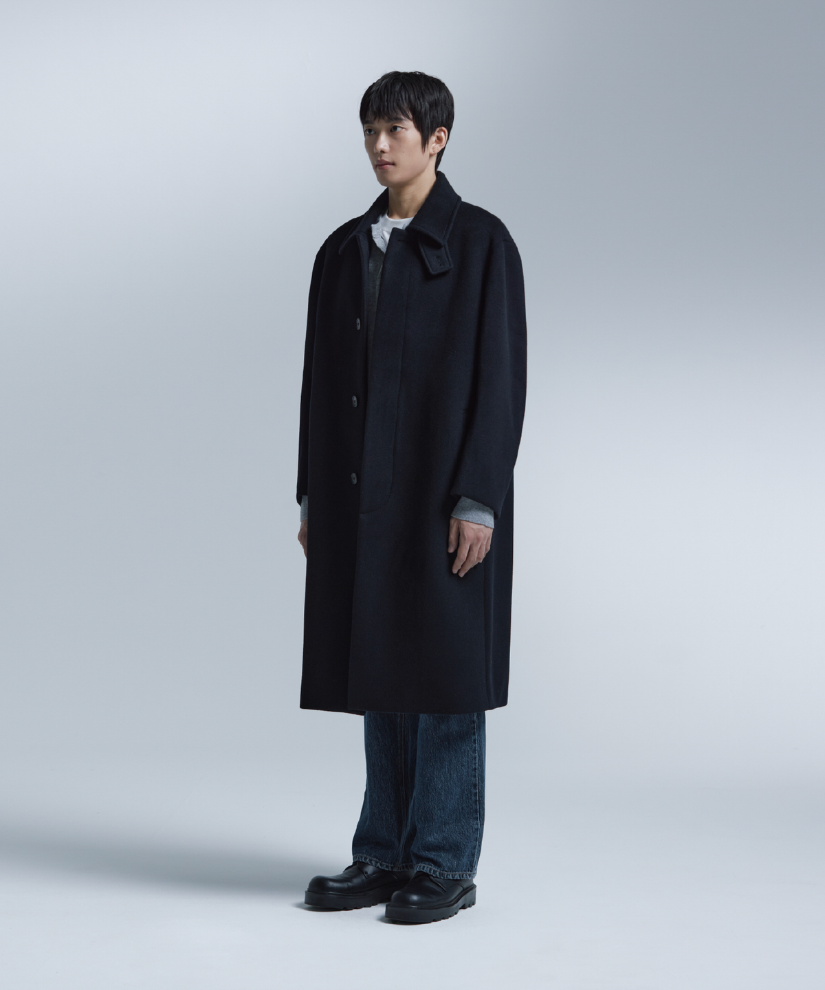 넌블랭크(NONBLANK) [넌블랭크X패션플래닛] 발마칸 코트_BLACK