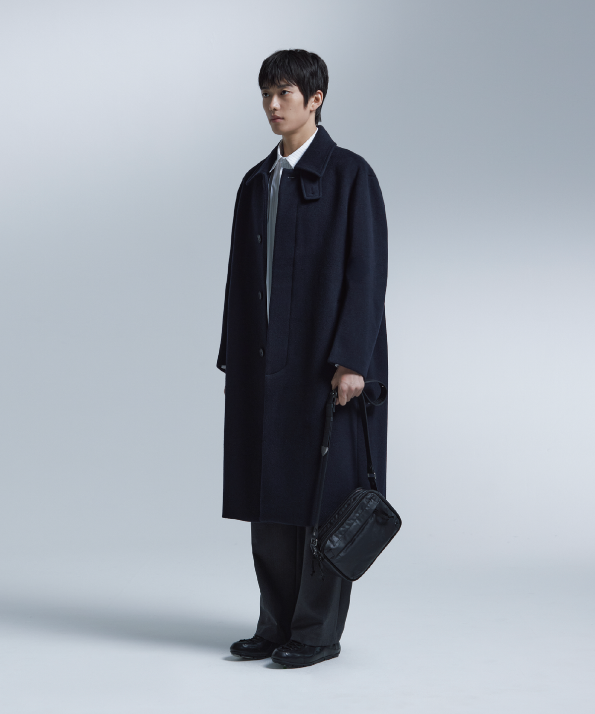 넌블랭크(NONBLANK) [넌블랭크X패션플래닛] 발마칸 코트_DARK NAVY
