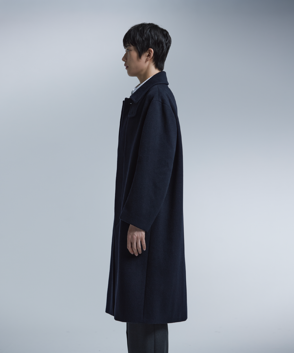 넌블랭크(NONBLANK) [넌블랭크X패션플래닛] 발마칸 코트_DARK NAVY
