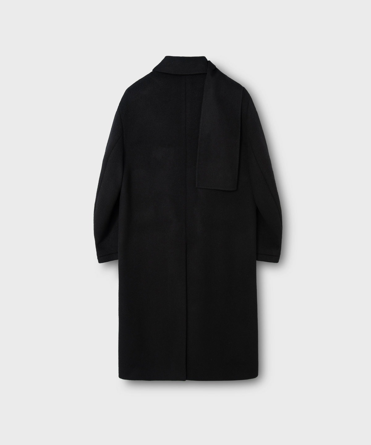 넌블랭크(NONBLANK) 머플러 코트_BLACK