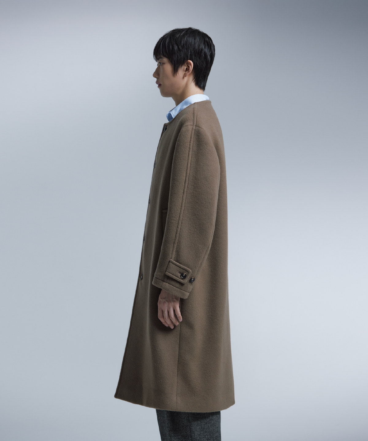 넌블랭크(NONBLANK) 머플러 코트_BEIGE