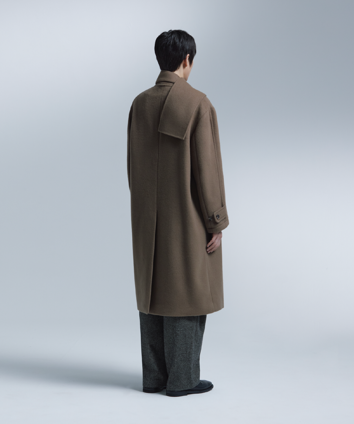 넌블랭크(NONBLANK) 머플러 코트_BEIGE