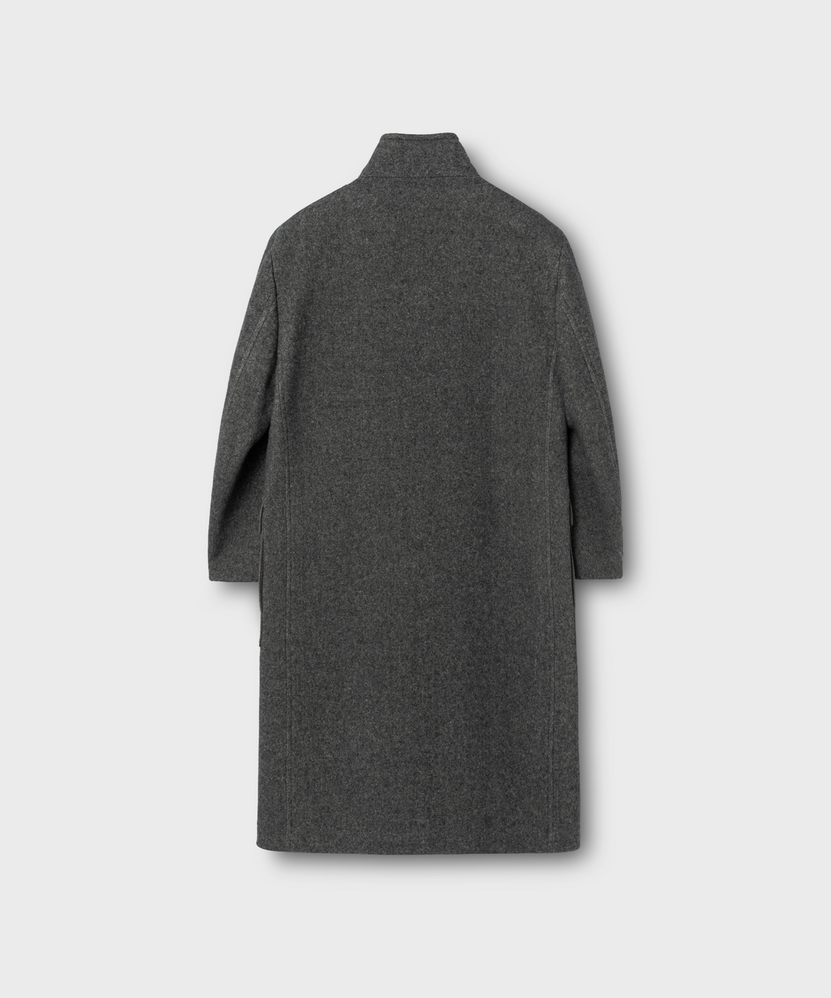 넌블랭크(NONBLANK) 랩 코트_MELANGE GREY