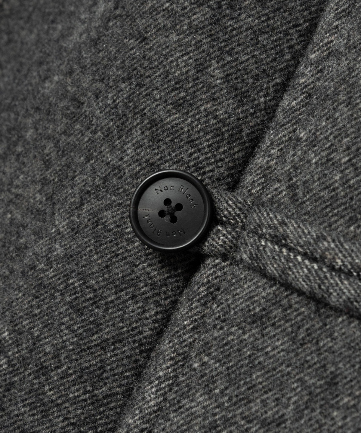 넌블랭크(NONBLANK) 랩 코트_MELANGE GREY