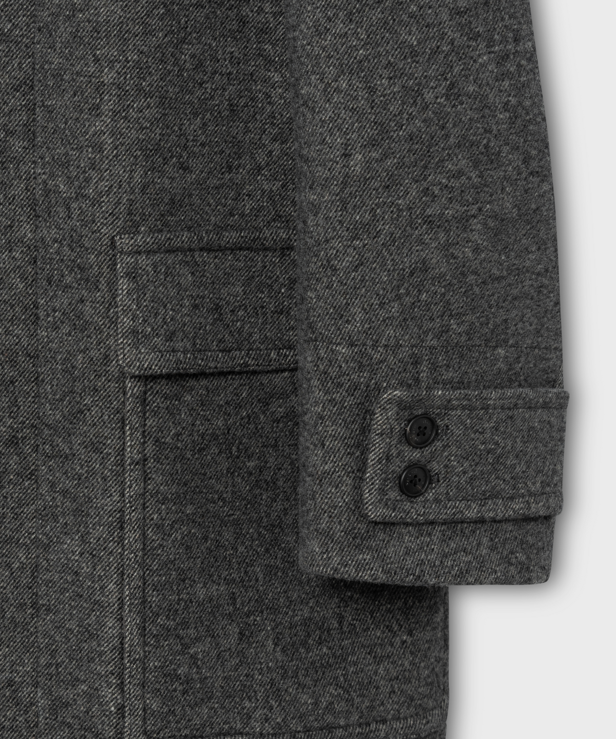 넌블랭크(NONBLANK) 랩 코트_MELANGE GREY