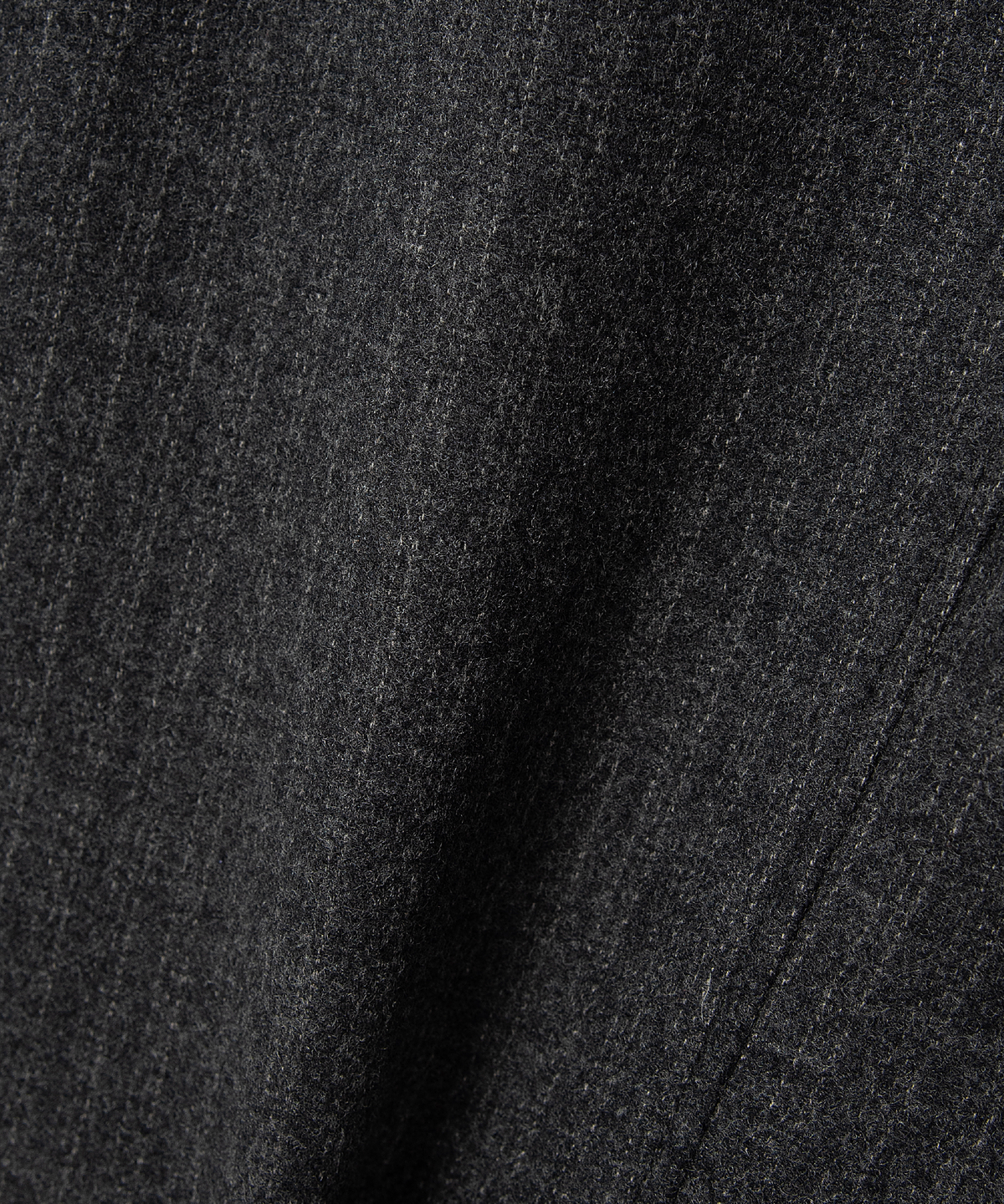 넌블랭크(NONBLANK) 스트라이프 3버튼 체스터필드 코트_DARK GREY