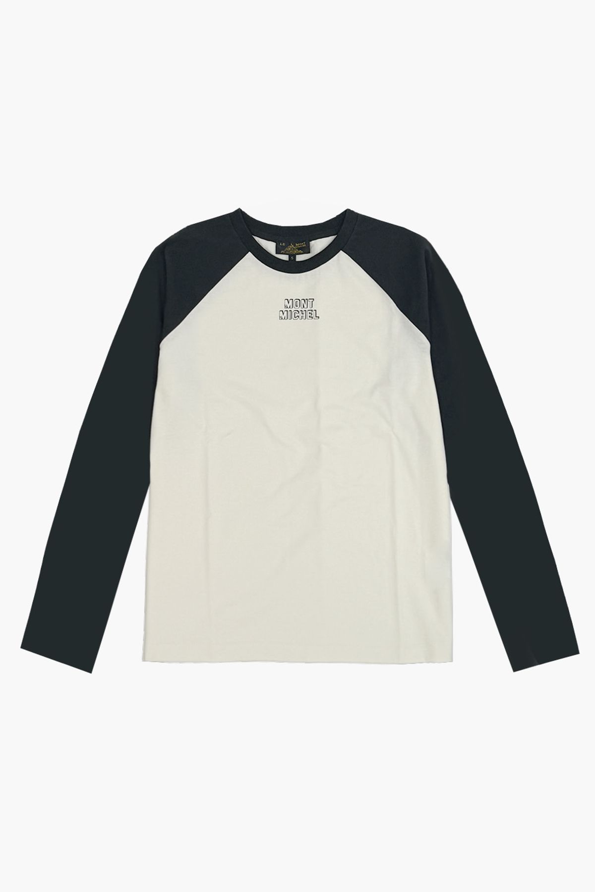 르몽생미셸(LE MONT ST MICHEL) Logo point Raglan T-shirt_Cream