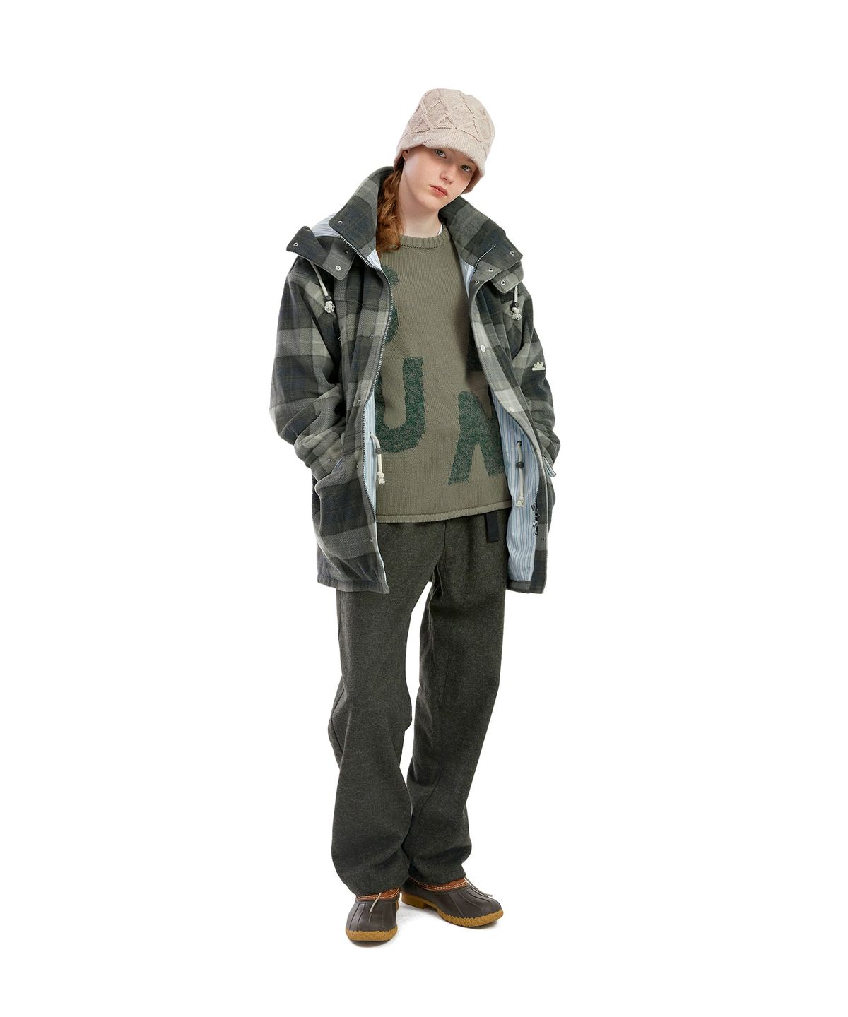 썬러브투어(SUNLOVETOUR) Fleece Field Jacket Grey