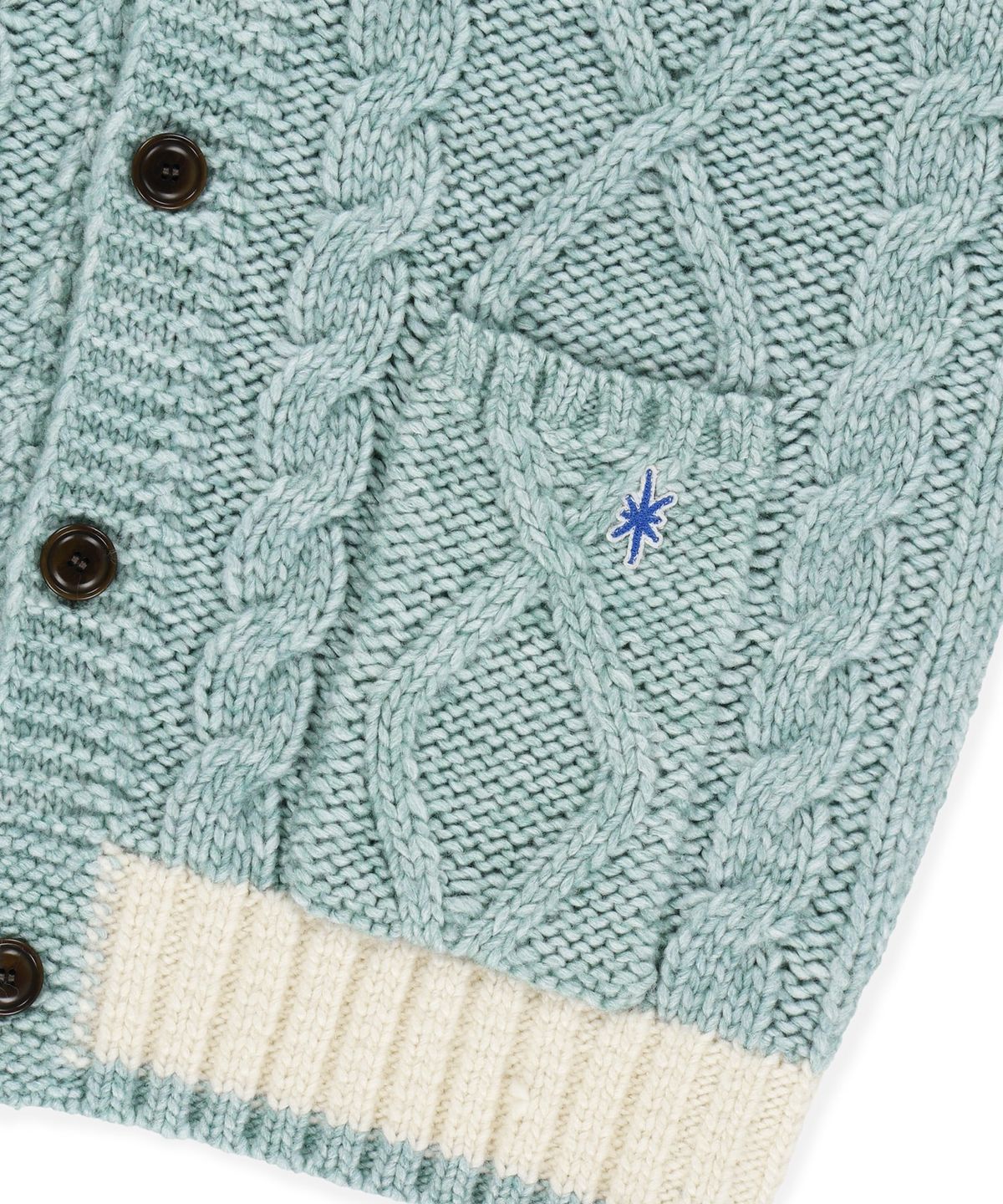 썬러브투어(SUNLOVETOUR) Cable Cowichan Cardigan Ivory