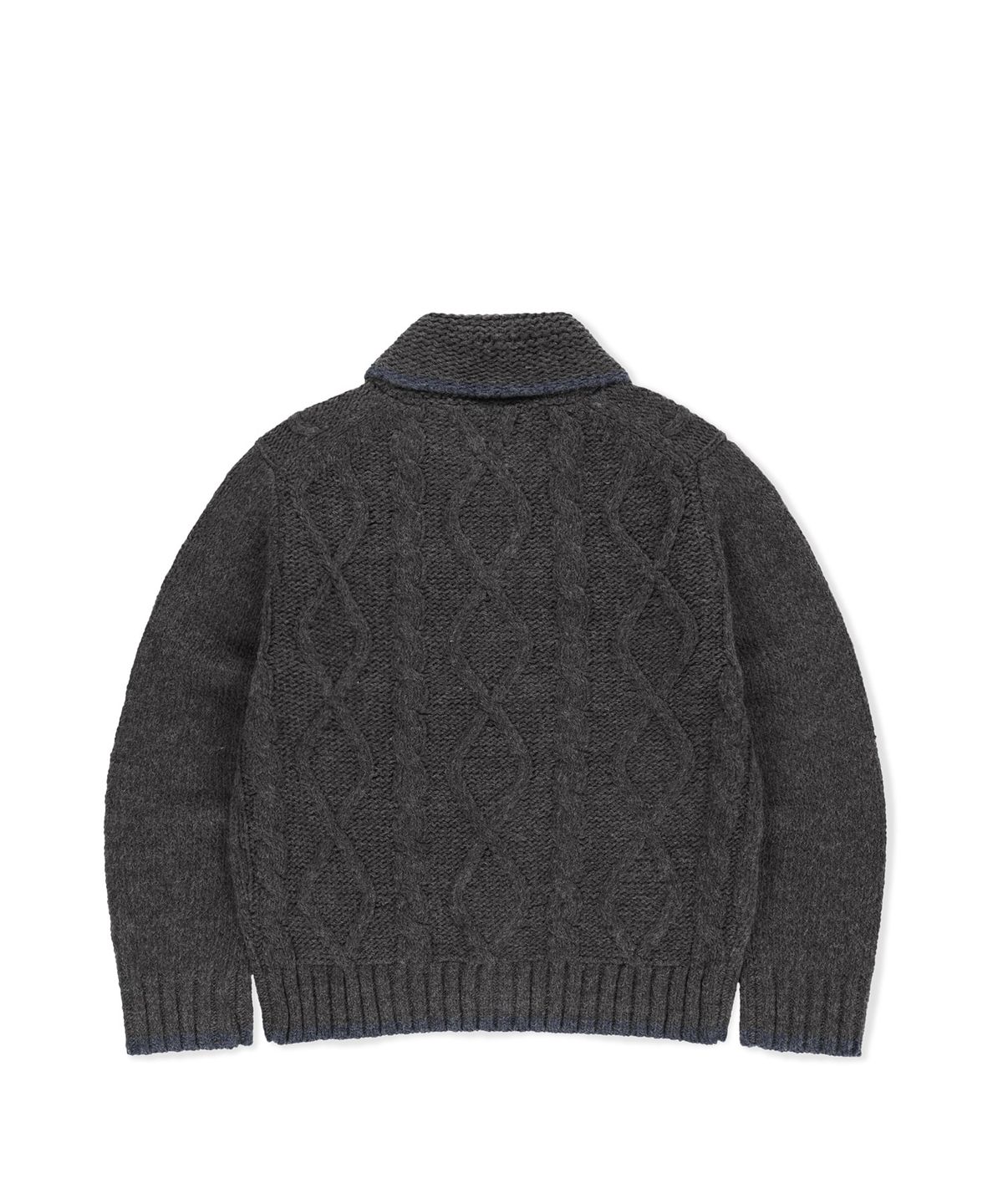 썬러브투어(SUNLOVETOUR) Cable Cowichan Cardigan Charcoal