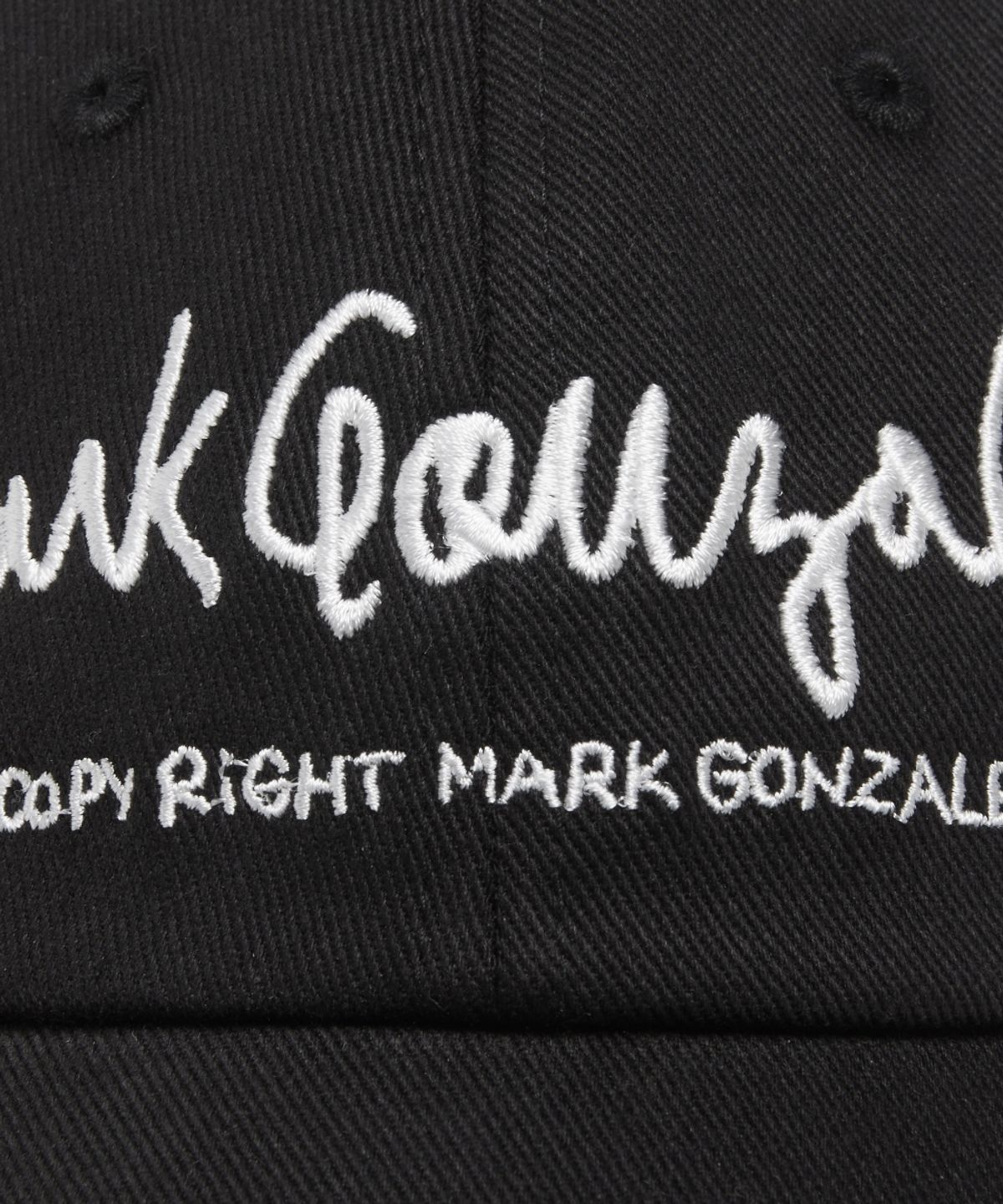 마크곤잘레스(MARK GONZALES) 사인로고 레터링 볼캡 - BLACK